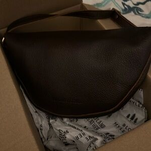 PORTLAND LEATHER GOODS medium koala crossbody sling cold brew NEW